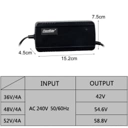 Lithium Battery Charger 36V 42V 48V 54.6V 52V 58.8V Li-ion Battery Pack Charger for E-bike Electric Bike DC XLR RCA