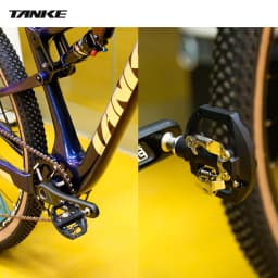 TANKE Mountain Bike Pedals 3 Sealed Bearing SPD Dual Clipless Flat & Lock Pedal Aluminum Cycling Pedals nylon cycling accessorie