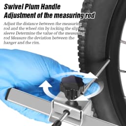 LEBYCLE Bicycle Derailleur Hanger Calibration Tool 304 Stainless Steel Bike Frame Tail Hook Straightener Lifting Lug Pull Tool