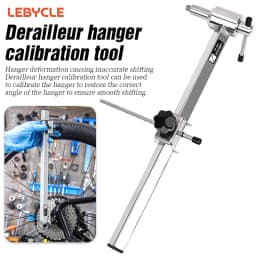 LEBYCLE Bicycle Derailleur Hanger Calibration Tool 304 Stainless Steel Bike Frame Tail Hook Straightener Lifting Lug Pull Tool