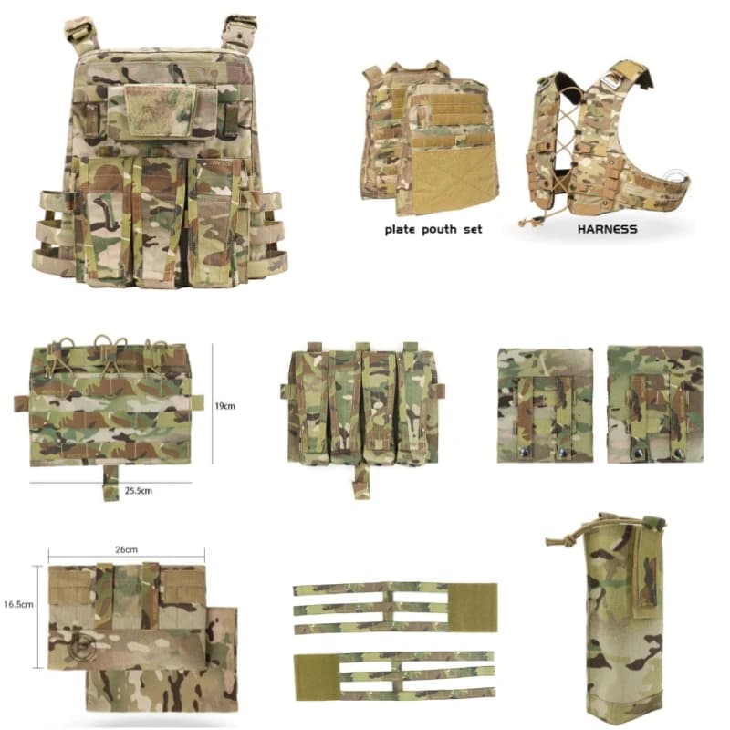 Sun Snow Precision AVS MBAV Plate Pouch Set Tactical Tank Top Assembly Accessories