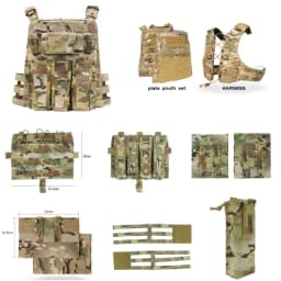 Sun Snow Precision AVS MBAV Plate Pouch Set Tactical Tank Top Assembly Accessories