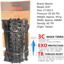 Maxxis Minion DHF (M301Ru) 26x2.3 27.5x2.3/2.5/2.8 29x2.3/2.5 Folding Downhill Tires For Mountain Bikes Are More Wear-resistant