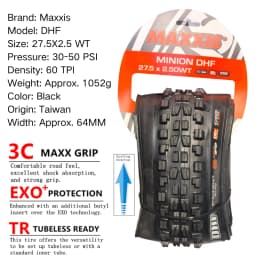 Maxxis Minion DHF (M301Ru) 26x2.3 27.5x2.3/2.5/2.8 29x2.3/2.5 Folding Downhill Tires For Mountain Bikes Are More Wear-resistant