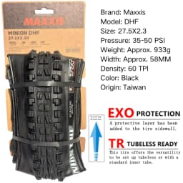 Maxxis Minion DHF (M301Ru) 26x2.3 27.5x2.3/2.5/2.8 29x2.3/2.5 Folding Downhill Tires For Mountain Bikes Are More Wear-resistant