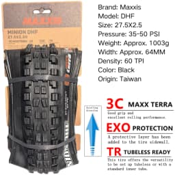 Maxxis Minion DHF (M301Ru) 26x2.3 27.5x2.3/2.5/2.8 29x2.3/2.5 Folding Downhill Tires For Mountain Bikes Are More Wear-resistant