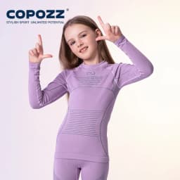 COPOZZ Children Winter Ski Thermal Underwear Sets Boys Girls Warm Breathable Thermo Underwear Johns Thermo Underwear For Kids