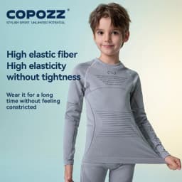 COPOZZ Children Winter Ski Thermal Underwear Sets Boys Girls Warm Breathable Thermo Underwear Johns Thermo Underwear For Kids