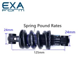Bike Shock Absorber 291 R KS 125 150 mm Damper Adjustable Rear Impact Downhill DH CX MTB Electric Scooter Motocycles Exa Form