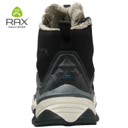 RAX Hiking Boots Men Waterproof Winter Snow Boots Fur lining Lightweight Trekking Shoes Warm Outdoor Sneakers Mountain Boots Men