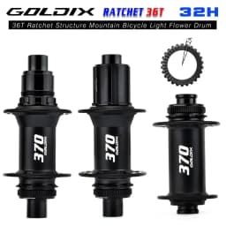 GOLDIX M370 32H Boost MTB Hub 36T Ratchet Center Lock Disc Brake Sealed Bearings HG XD MS 10-12 Speed Front Rear MTB Bicycle Hub