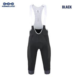 KEMALOCE Cycling Pants 3/4 Summer Anti-UV High End Gel Pad Bike Bib Pants 3/4 Solid Black/Grey/Blue Spring Bicycle Knicker
