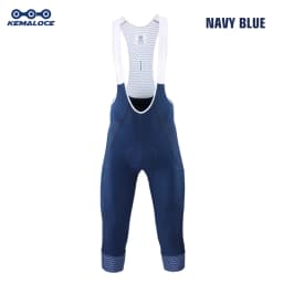KEMALOCE Cycling Pants 3/4 Summer Anti-UV High End Gel Pad Bike Bib Pants 3/4 Solid Black/Grey/Blue Spring Bicycle Knicker