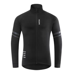 WOSAWE Men'sThermal Winter Cycling Jacket Fleece Lining Long Sleeve Jersey Windproof Running Riding Ciclismo Cycling Clothing