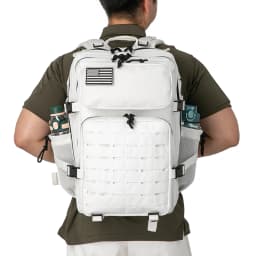 25L/ 45L Tactical Backpack Heavy Duty Camping Hiking Travel Commute School Rucksack With Bottle Holder