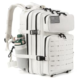 25L/ 45L Tactical Backpack Heavy Duty Camping Hiking Travel Commute School Rucksack With Bottle Holder