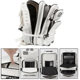 25L/ 45L Tactical Backpack Heavy Duty Camping Hiking Travel Commute School Rucksack With Bottle Holder