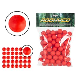100 X. 68 Cal Paintball for Self Defense and Practice, Reusable .68 Caliber Ammo Solid Rubber Balls Projectile Fit for T4E HDR