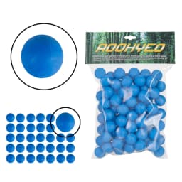 100 X. 68 Cal Paintball for Self Defense and Practice, Reusable .68 Caliber Ammo Solid Rubber Balls Projectile Fit for T4E HDR