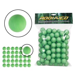 100 X. 68 Cal Paintball for Self Defense and Practice, Reusable .68 Caliber Ammo Solid Rubber Balls Projectile Fit for T4E HDR