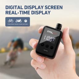 150 PSI Portable Pocket Bike Pump Electric Air Pump Rechargeable Compressor Tire Inflator For Bicycle Tire with Digital Gauge