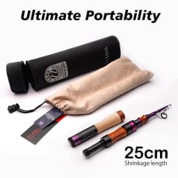 PURELURE 1.50m XUL BFS Telescopic Rod 5ft Travel Rod Trout Spinning Casting Solid Tip Carbon Fishing Rod Small Bait Perch Rod