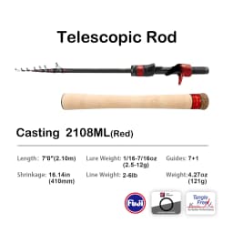 PURELURE 1.50m XUL BFS Telescopic Rod 5ft Travel Rod Trout Spinning Casting Solid Tip Carbon Fishing Rod Small Bait Perch Rod