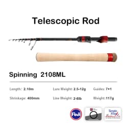 PURELURE 1.50m XUL BFS Telescopic Rod 5ft Travel Rod Trout Spinning Casting Solid Tip Carbon Fishing Rod Small Bait Perch Rod