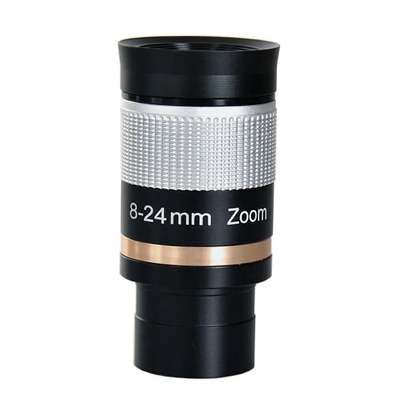 JHOPT 1.25 polegada 8-24mm HD Full Metal Telescópio Ocular Zoom Zoom Ocular com Filme Verde FMC para telescópios astronômicos