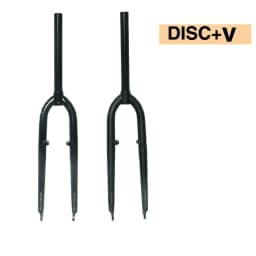 26/27.5ER DARKROCK CM-3 /CM-5 Cr-Mo Steels Front Fork 28.6mm DISC and V Brake MTB Rigid Fork Mountain Bikes Parts Matt Glossy