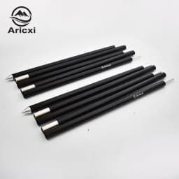 Aricxi 2pcs a lot High Quality Outdoor Ultralight 7075 Aluminium Alloy Sun Shelter Support Rod Pole tarp poles black