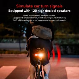 RAVEMEN Bike Turn Signals Rear Light Bicycle Wireless Taillight Horn NT101 Anti-Theft Vibration Alarm Auto On-Off Brake Sensor