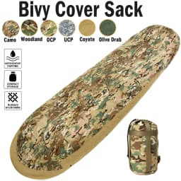 Tactical Military-Grade Akmax.cn Bivy Cover – 1.9lbs Waterproof Combat Sleeping Bag Sack for Army, Marine, Camping, Hiking