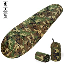 Tactical Military-Grade Akmax.cn Bivy Cover – 1.9lbs Waterproof Combat Sleeping Bag Sack for Army, Marine, Camping, Hiking