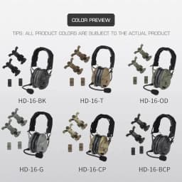 Noise Reduction Tactical Bluetooth Headset for OPS Core ARC and Wendy Sport Helmet Hunting Shooting Rechargeable Tuning