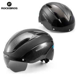 ROCKBROS Cycling Helmet Goggles Men Women Integrally-Molded MTB Bicycle Helmet Lightweight Mountain Road Bike Helmet Taillights