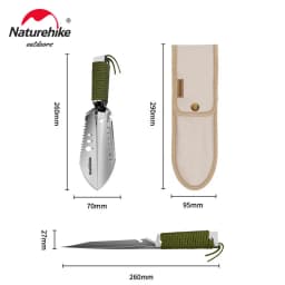 Naturehike Camping Shovel Outdoor Multifunctional Hiking Tactical Survival Emergency Tool Mini Portable Bushcraft Garden Shovels