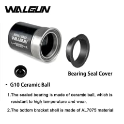 WALGUN BB86 BB92 Bottom Bracket Ceramic Bearing PF41DUB Axis 28.99mm Crankset Press Diameter 41mm Spare Parts for Bicycle Frame