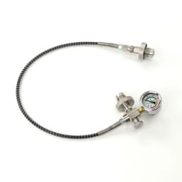 Diving Scuba Din300 Cylinder Decanting Equalising Pressure With Quick Disconnect Hose+Pressure Gauge - 232Bar and 300Bar