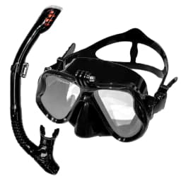 Diving Mask with Sports Camera Mount, Electroplated Tempered Glass, Silicone Strap, Safe and Comfortable Design