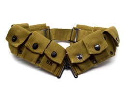 US TACTICAL Army M-1923 Cartridge Belt CANVAS KHAKI Replica