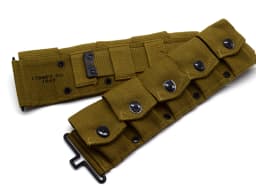 US TACTICAL Army M-1923 Cartridge Belt CANVAS KHAKI Replica