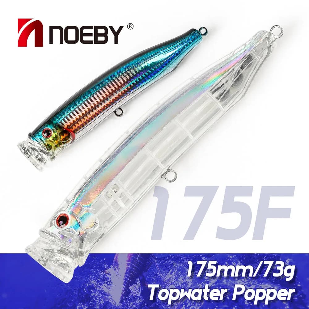 NOEBY Feed Popper Lure 175mm 73g Topwater Popper Saltwater Hard Lure GT Tuna Kingfish Big Game Fishing