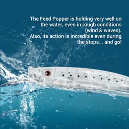 NOEBY Feed Popper Lure 175mm 73g Topwater Popper Saltwater Hard Lure GT Tuna Kingfish Big Game Fishing