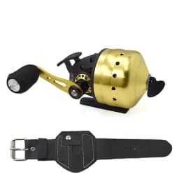 Slingshot Fishing Reel Spinning Hand Wheel 4+1BB 3.6:1 Shooting Fish Closed Reel With Line Outdoor Hunting Fishing Wheel