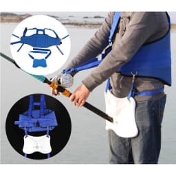 Professional Fishing Belt Harness Waist Gimbal Rod Holder 8mm