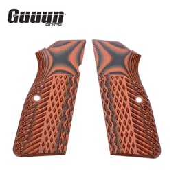 Guuun G10 Grips for Browning Hi Power and Tisas Regent BR9, Eagle Wings Diamond Texture
