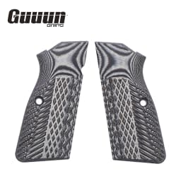 Guuun G10 Grips for Browning Hi Power and Tisas Regent BR9, Eagle Wings Diamond Texture
