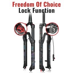 Bicycle Fork 26 27.5 29 Inch MTB Air Damping Shock Absorption Boost Barrel Shaft 100/110mm Disc Brake Magnesium Alloy Front Fork