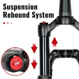 Bicycle Fork 26 27.5 29 Inch MTB Air Damping Shock Absorption Boost Barrel Shaft 100/110mm Disc Brake Magnesium Alloy Front Fork